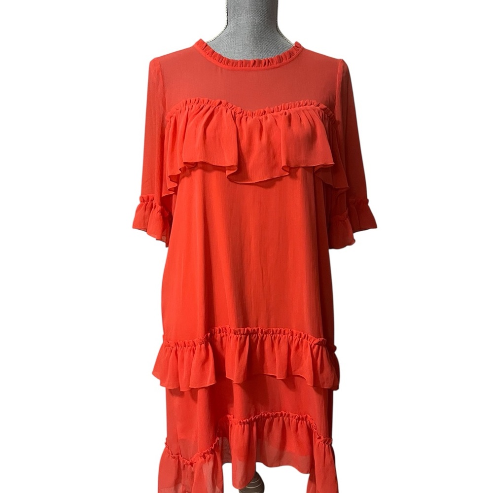 Kensie Ruffle Dress - Picture 2 of 9